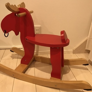 IKEAの子ども用木馬 ロッキングムース