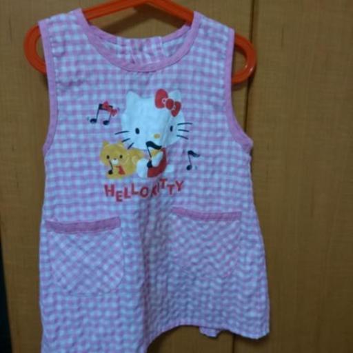 キティちゃんエプロンサイズ100 110 ぱんちゃん さいたまのキッズ用品 子供服 の中古あげます 譲ります ジモティーで不用品の処分