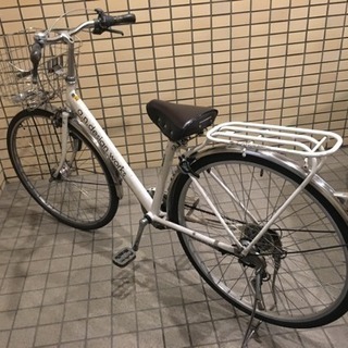 自転車 シティサイクル 中古 ホワイト