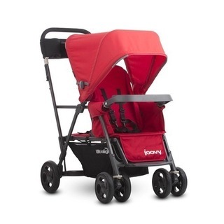 joovy 2人乗りベビーカー　レインカバーつき joovy 2人乗りベビーカー 黒/レインカバー付き