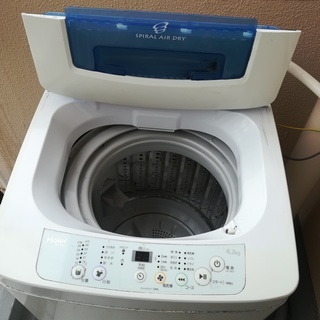 新生活に。ハイアール洗濯機４．２ＫＧ.ほぼ新品。