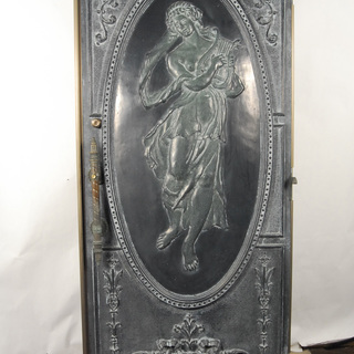 超高級 イタリア製 ドア 扉 アンティーク 青銅 建具 ハープを弾く女性 出入口 玄関