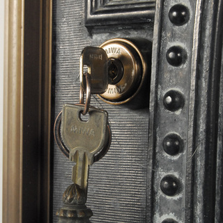 超高級 イタリア製 ドア 扉 アンティーク 青銅 建具 ハープを弾く女性 出入口 玄関