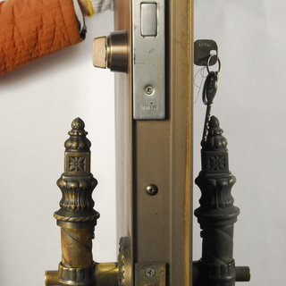 超高級 イタリア製 ドア 扉 アンティーク 青銅 建具 ハープを弾く女性 出入口 玄関