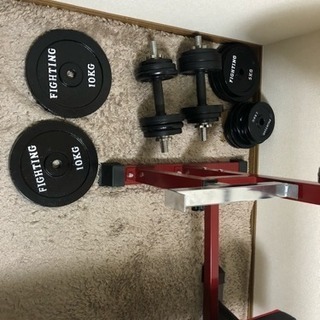 ベンチプレス140kg分/ダンベル 17kg×2個