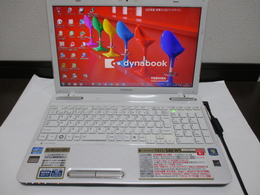 【美品】東芝dynabook T451/58EWS  Corei7ノートパソコンリカバリー済 中古動作品です。