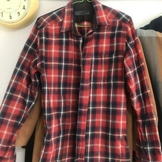【2/24まで！！】ナノユニバース 赤チェックシャツ