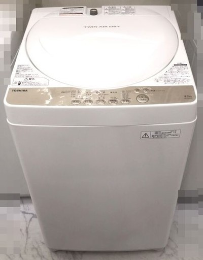 東芝 4.2ｋ 洗濯機 AW-4S3 2015年製 H010