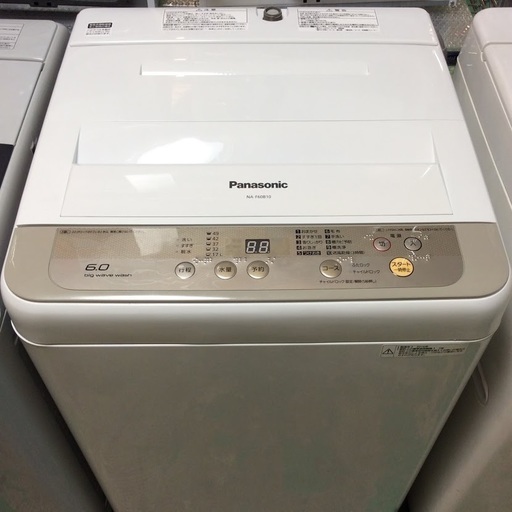 【送料無料・設置無料サービス有り】洗濯機 2016年 Panasonic NA-F60B10 中古