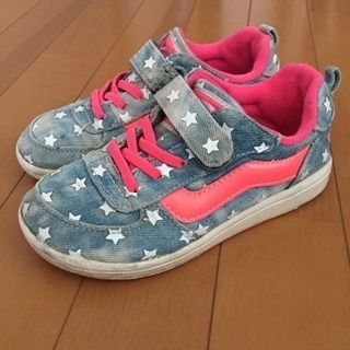 お値下げ Vans バンズ 19 女の子スニーカー デニム ピンク こぱん 横浜のキッズ 用品 子供用シューズ の中古あげます 譲ります ジモティーで不用品の処分