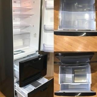 ★美品★三菱 人気ブラック 自動製氷機能付き 370L 大型冷蔵庫★地域限定！！