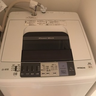 洗濯機 日立 2017年製 白い約束 7.0kg 風乾燥 2.0kg