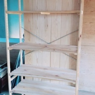 木製の棚、組み立て式