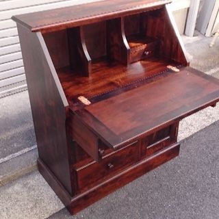 美品 蝦夷民芸家具 ライティングビューロー | www.bbxbrasil.com