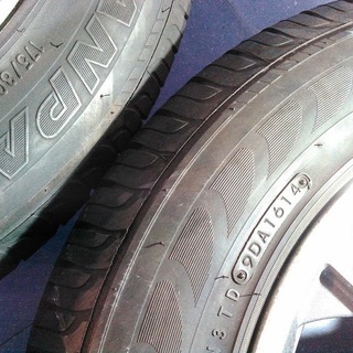 パジェロミニ純正 夏用【~80％富山】三菱純正 ミツビシ純正 アルミホイール 175/80R15 日本製TOYO　中古/4本