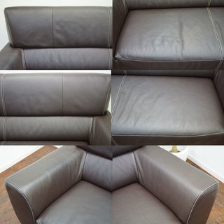□Gallery・Mシリーズ□ACTUS/アクタス□総革/レザー□3人掛けソファ