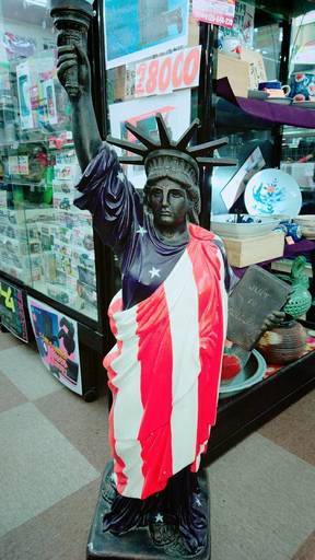 リサイクルマート大野城　自由の女神　オブジェ　ブロンズ　星条旗　アメリカ