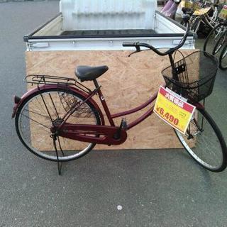 【 新生活 応援 】 26インチ自転車　ワインレッド