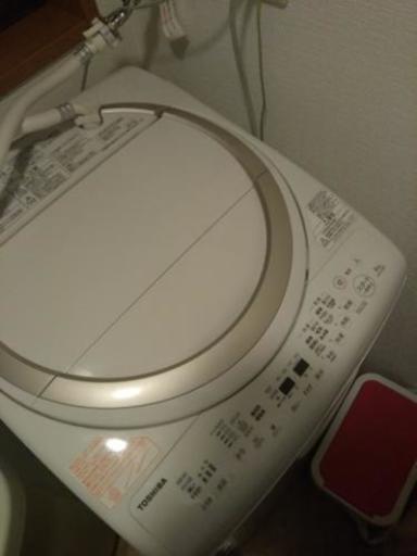 【美品】洗濯乾燥機たっぷり8kg　TOSHIBA製AW-8V5W