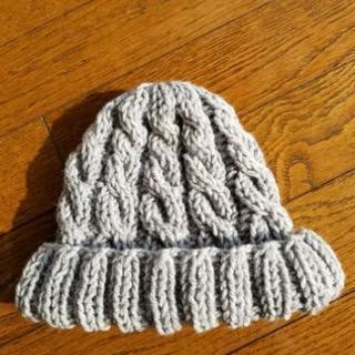 手編み　子どもニット帽