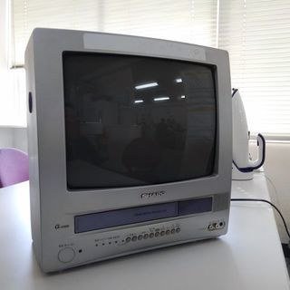 シャープ　VHSビデオ付　14型カラーテレビ