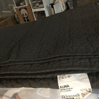 IKEA ベッドキルティングカバー