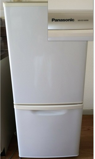 美品 Panasonic パナソニック 冷凍冷蔵庫 NR-B144W-W ホワイト 138L 12年製