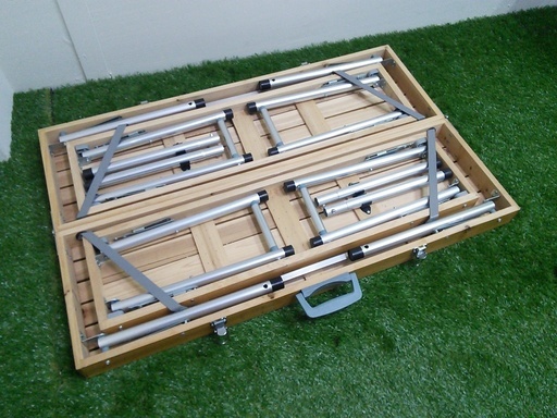 キャンプ用品】キャプテンスタッグ木製テーブル・ベンチセット【送料無料】