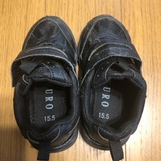 キッズ 15.5cm 黒 運動靴