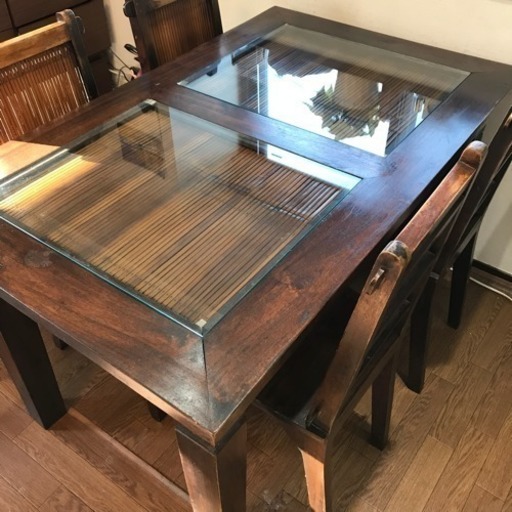 アジアン家具 ダイニングテーブルセット アジアン家具 ダイニングテーブルセット