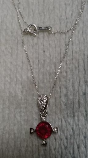 値下げ可能】天然 ルビー ダイヤモンド ネックレス 2.0ct
