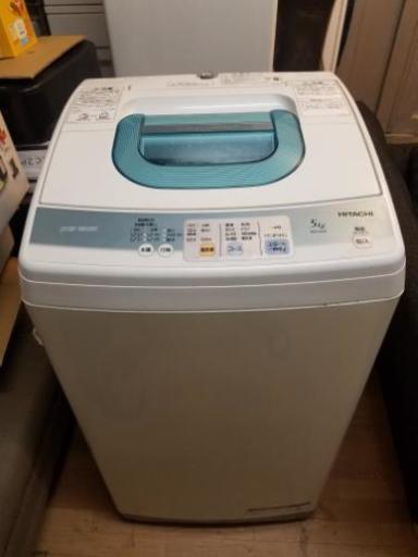 2011年製 日立 5.0kg 全自動洗濯機 NW-5KR