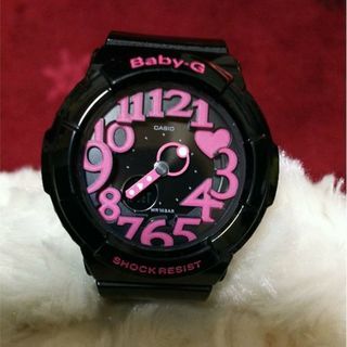 カシオ Baby-G腕時計 ブラックピンク