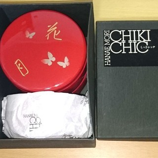 新品　美品　森英恵　漆器シック[散らし桶揃]