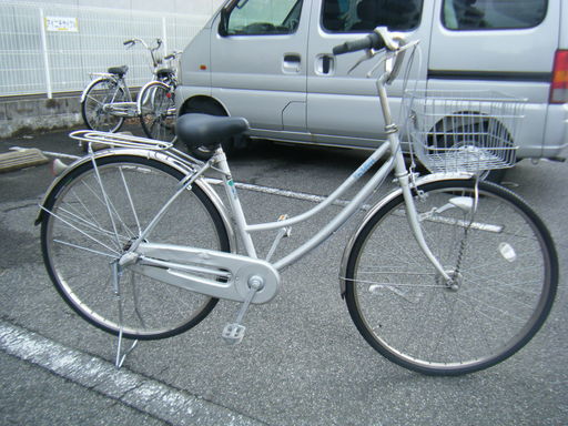 中古自転車93（防犯登録無料）日本製　ホームサイクル　27インチ　3段ギヤ　ＬＥＤオートライト