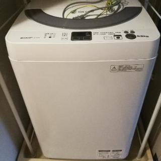 【交渉中】全自動洗濯機 [SHARP]ES-GE55N ４年半前購入