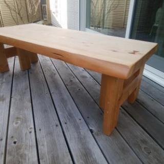 杉無垢板のローテーブル