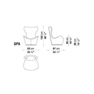 B&B ITALIA MODERN の ARMCHAIRS