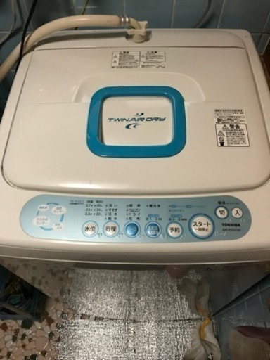 洗濯機 TOSHIBA twin air dry