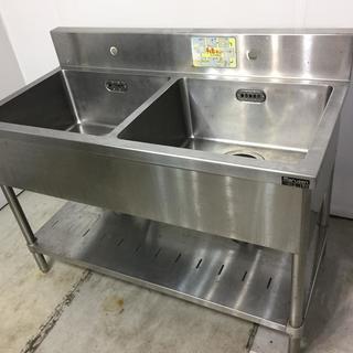愛媛県・松山市】厨房用品/マルゼン/業務用2槽シンク/W1200×H930× 愛媛県・松山市】厨房用品/マルゼン/業務用2槽シンク/W1200×H930×
