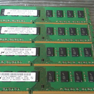 DDR3 メモリ 中古 2GBx4 合計8GBセット