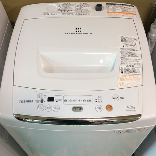 【送料無料・設置無料サービス有り】洗濯機 TOSHIBA AW-42ML 中古
