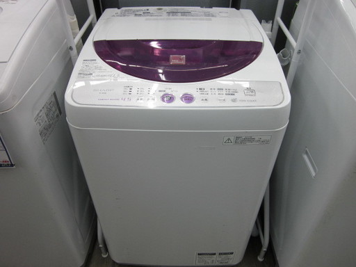 全自動洗濯機　SHARP 4.5Kg ES-45E8 2012年製