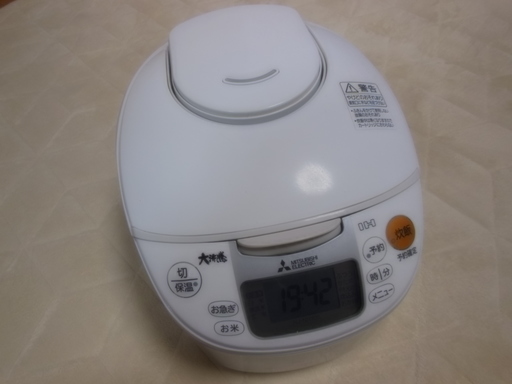 三菱　2016年式炊飯器　現行商品　使用期間極少