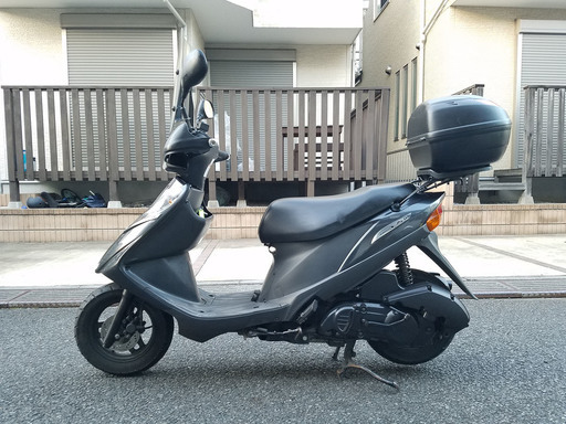 [QJ09] 通勤特急 アドレス V125G リミテッド・エディション インジェクション仕様 CF46A 規制前★グリップヒーター ハンドガード スズキ純正ボックス ウインドスクリーン★世田谷 バイク屋