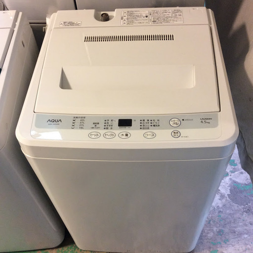 【送料無料・設置無料サービス有り】洗濯機 AQUA AQW-S45A 中古