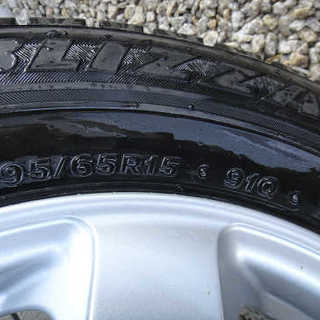 【値下げ】スタッドレス★ブリザックGZ+ブリヂストンアルミ　195/65R15　4本セットバリ山★