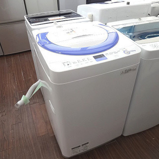 札幌 引き取り シャープ 2014年製 全自動洗濯機 7kg ES-T706 たて型 ...