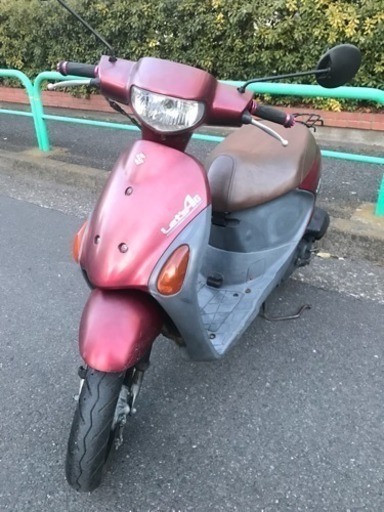 値下げ‼︎【良好】原付 スズキ レッツ4 ワインレッド 4st