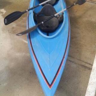 二人乗りカヤック、パドル付き
